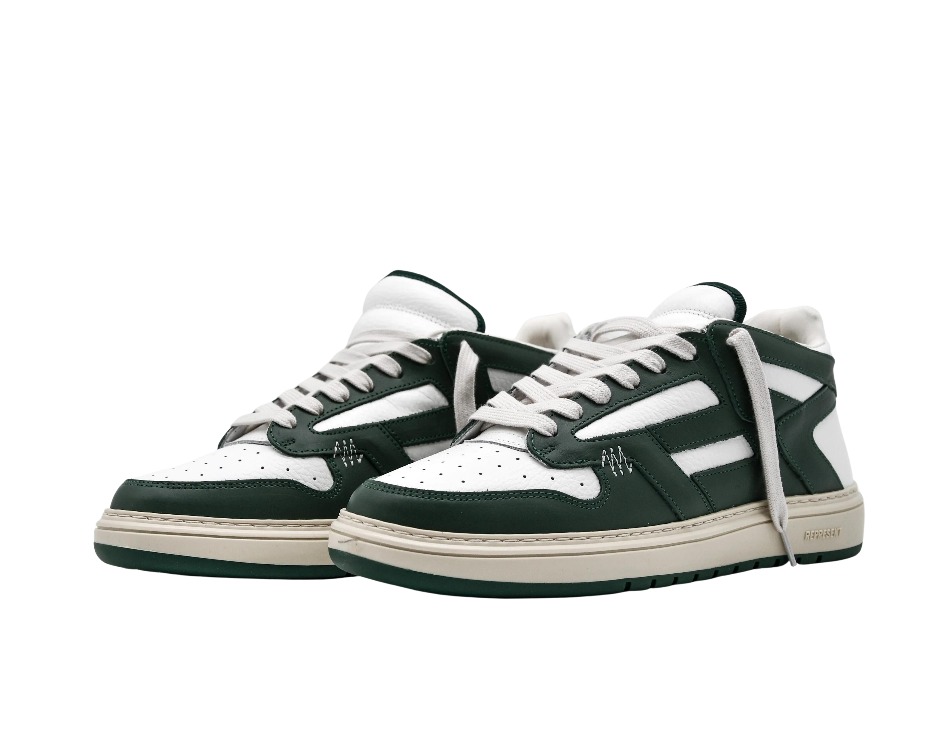Represent Reptor Low – Racing Green Flat White