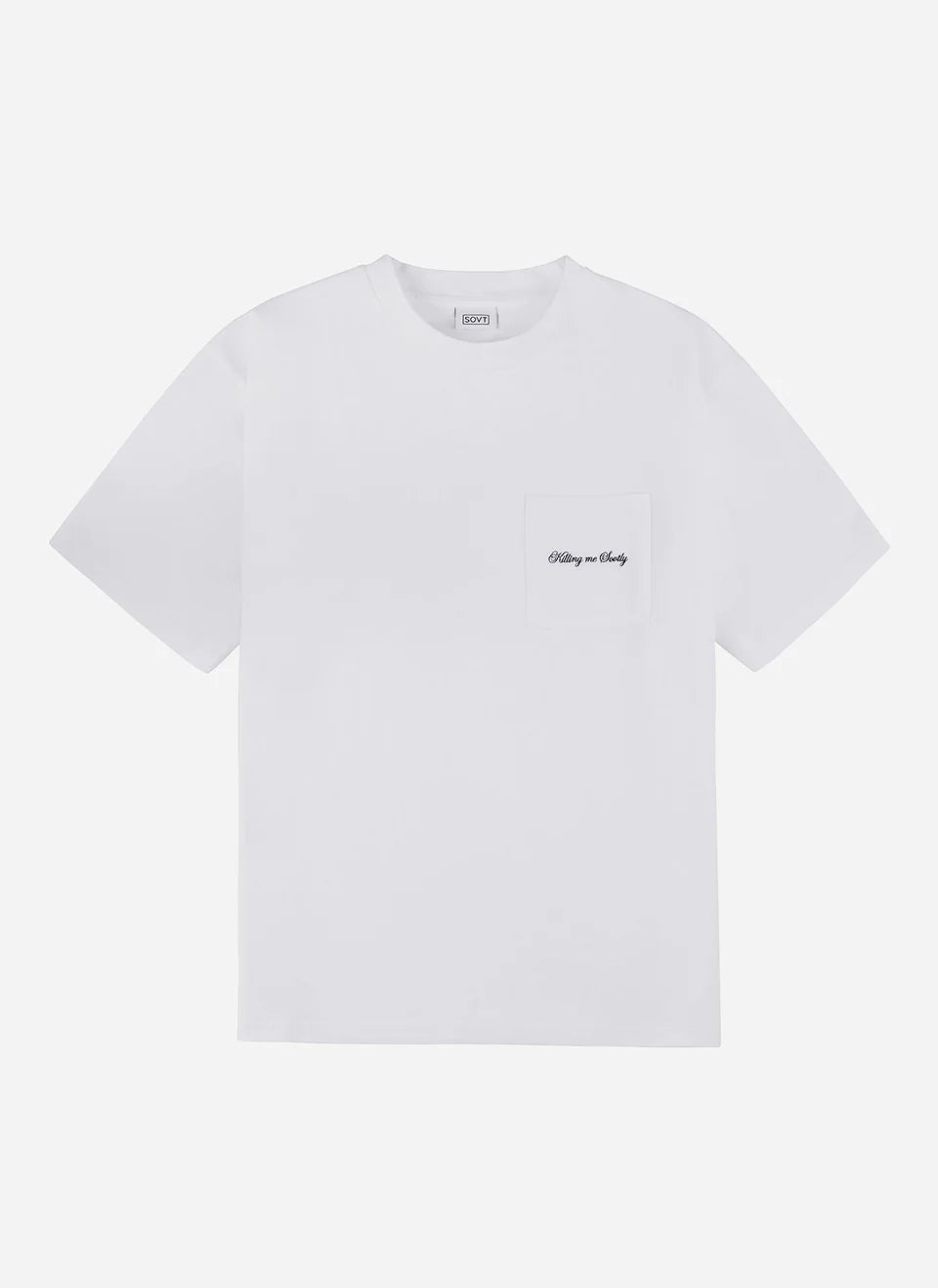 KMS Script Pocket T-Shirt- white