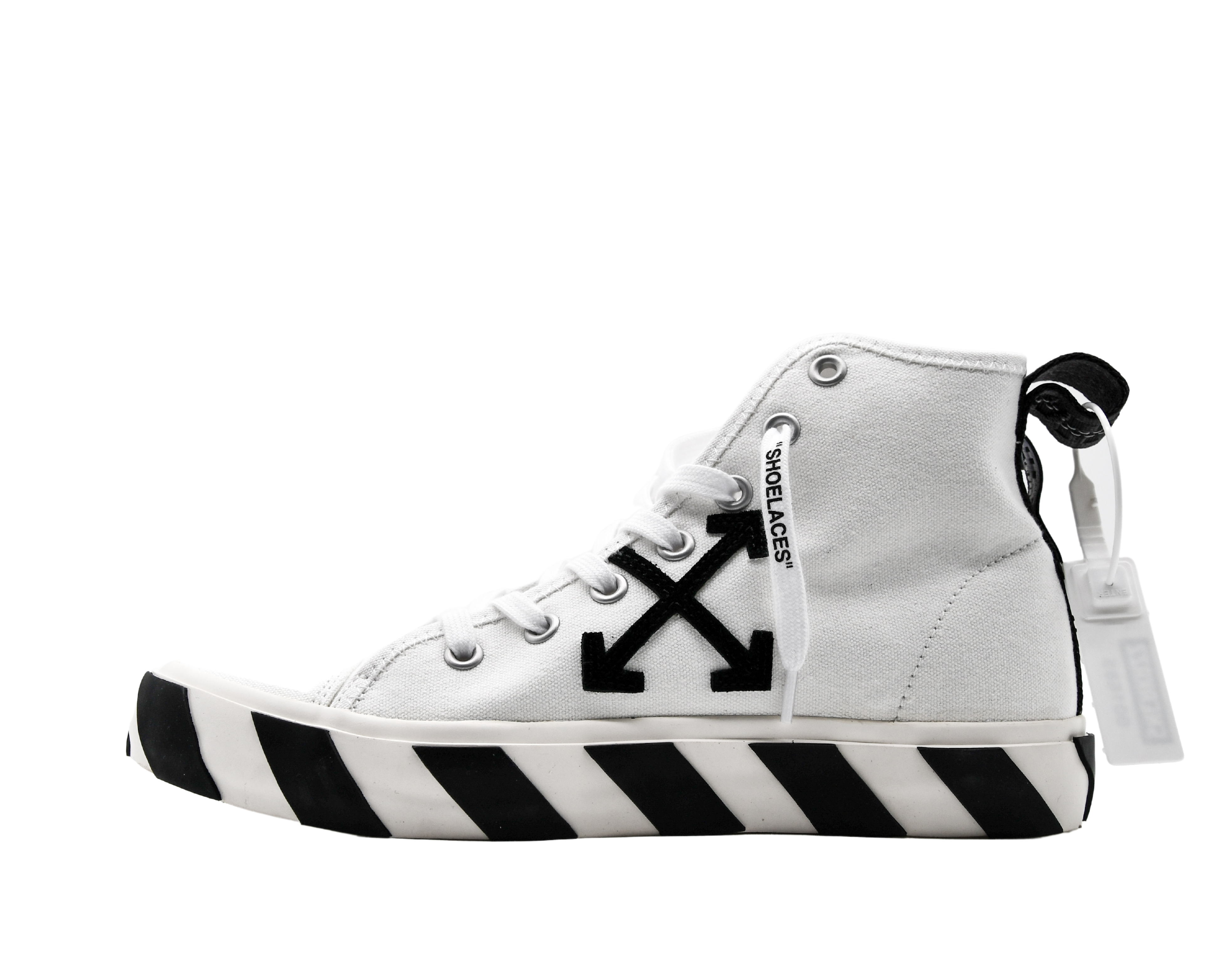 OFF-WHITE Vulcanized Mid Top White Black