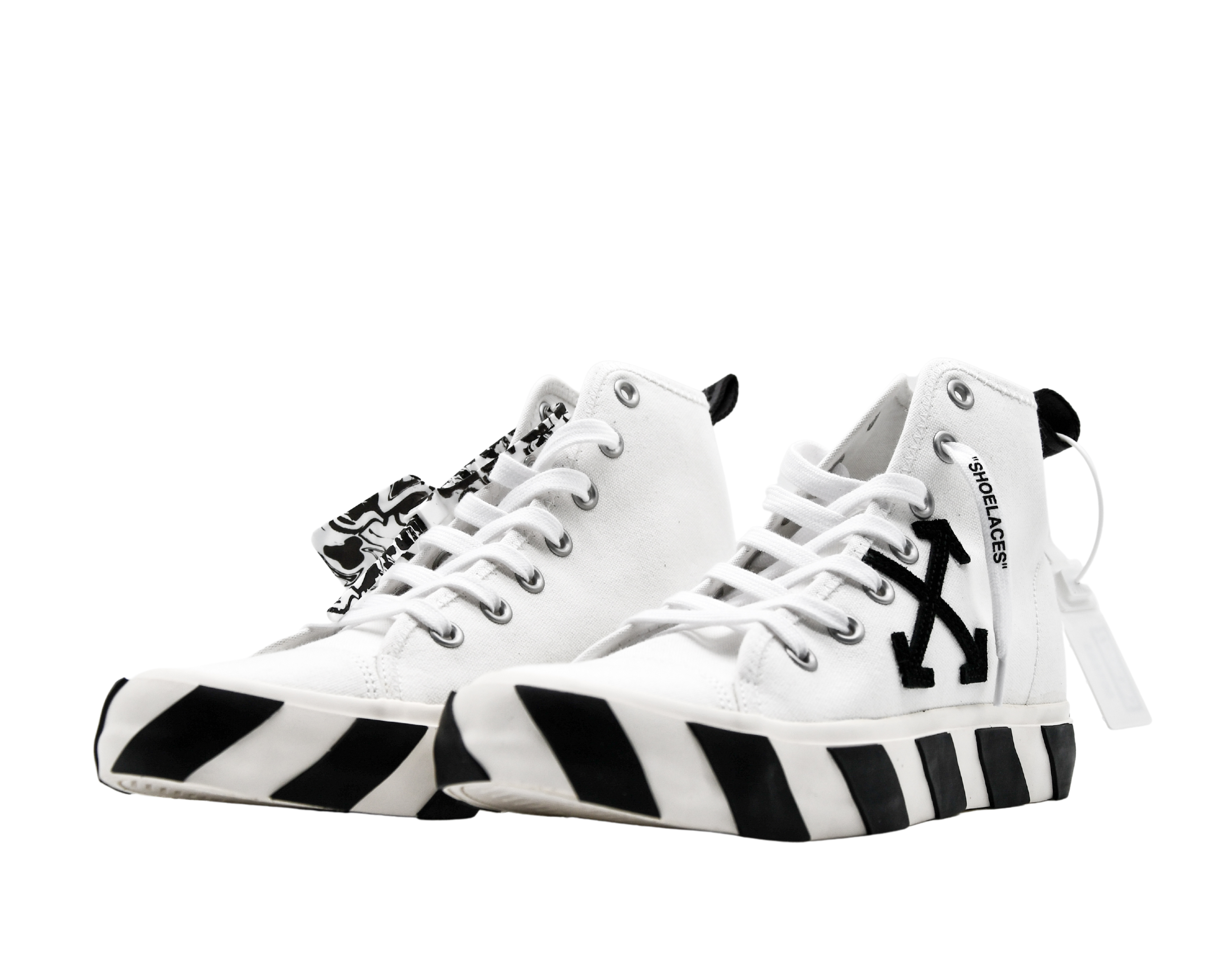 OFF-WHITE Vulcanized Mid Top White Black