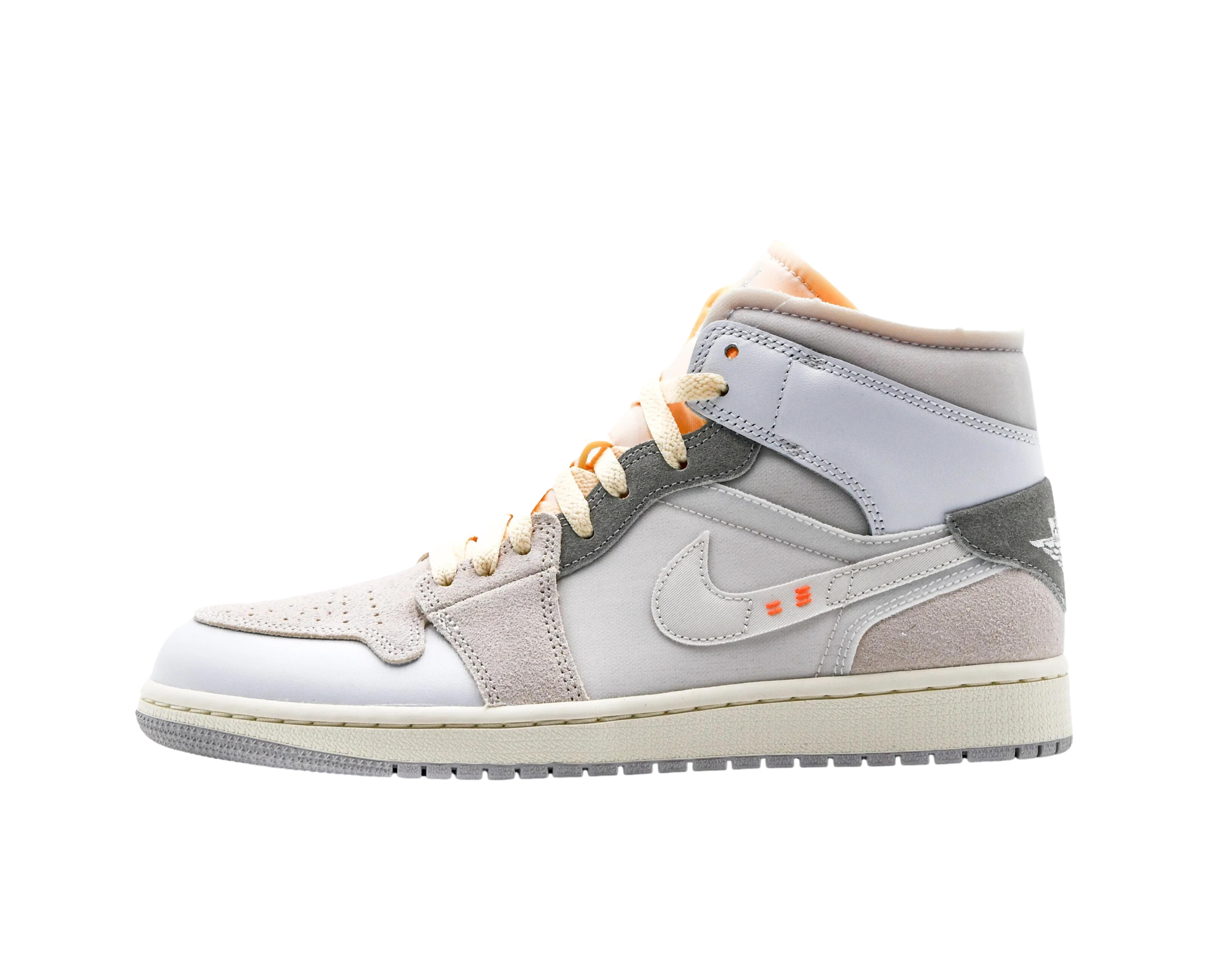 Air Jordan 1 Mid SE Craft Inside Out White Grey