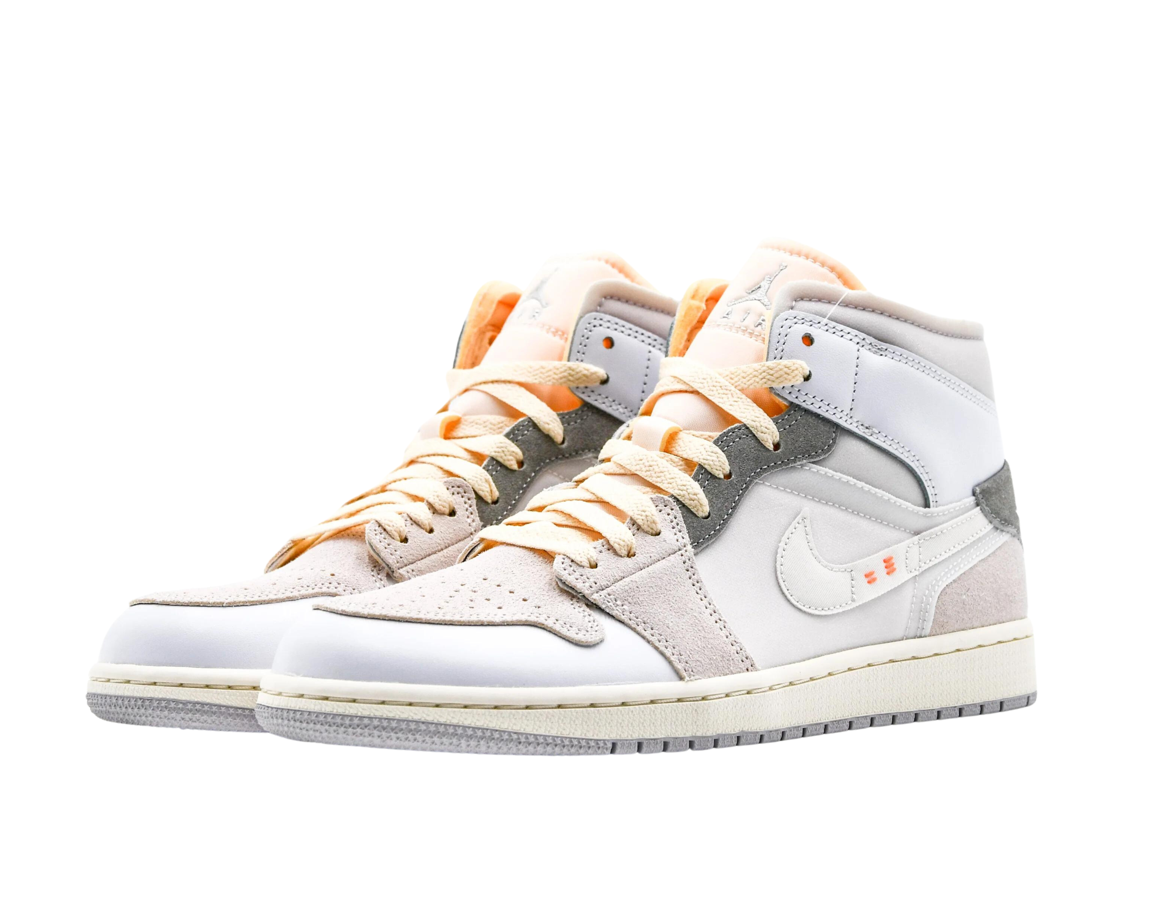 Air Jordan 1 Mid SE Craft Inside Out White Grey