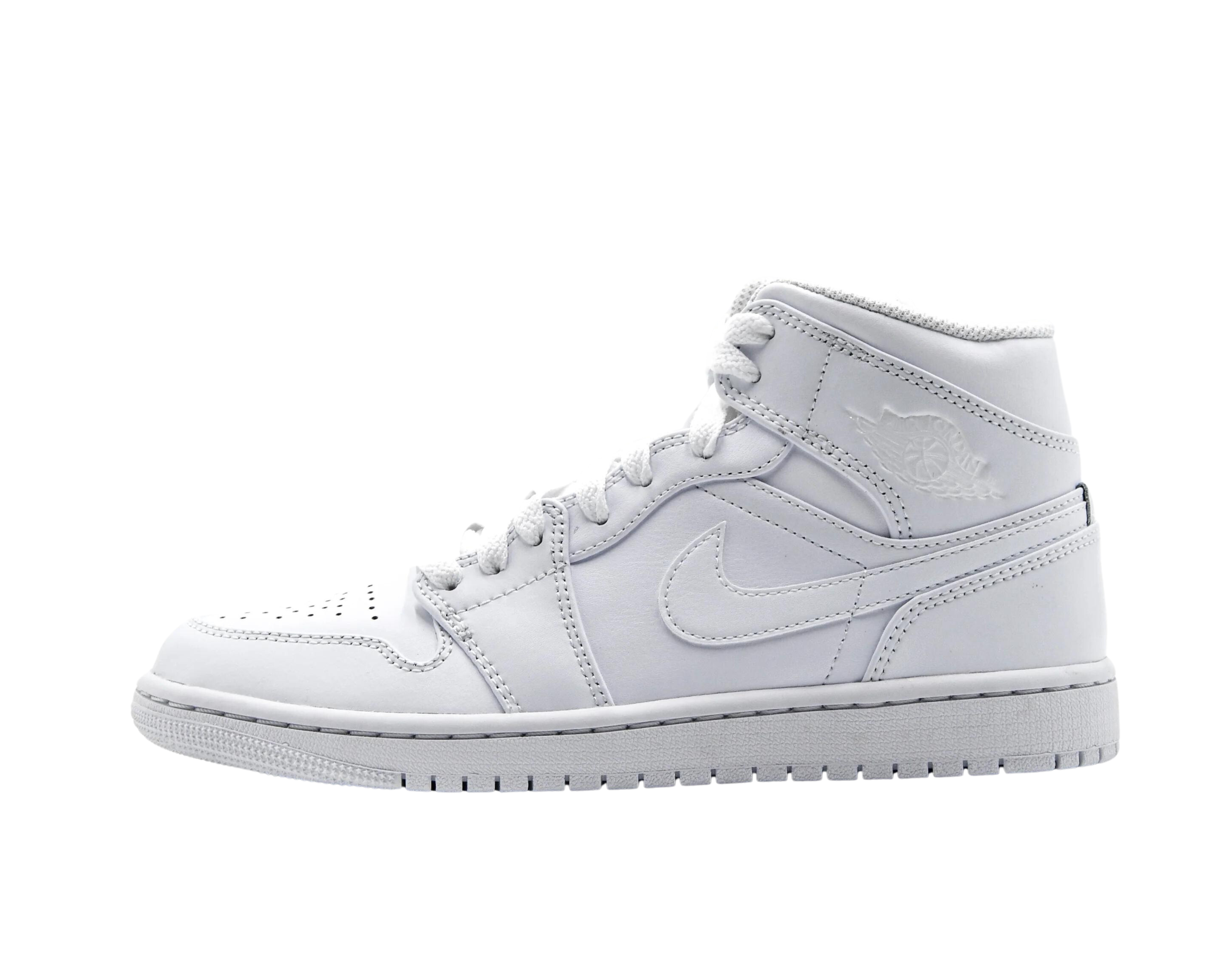 Air Jordan 1 Mid Triple White