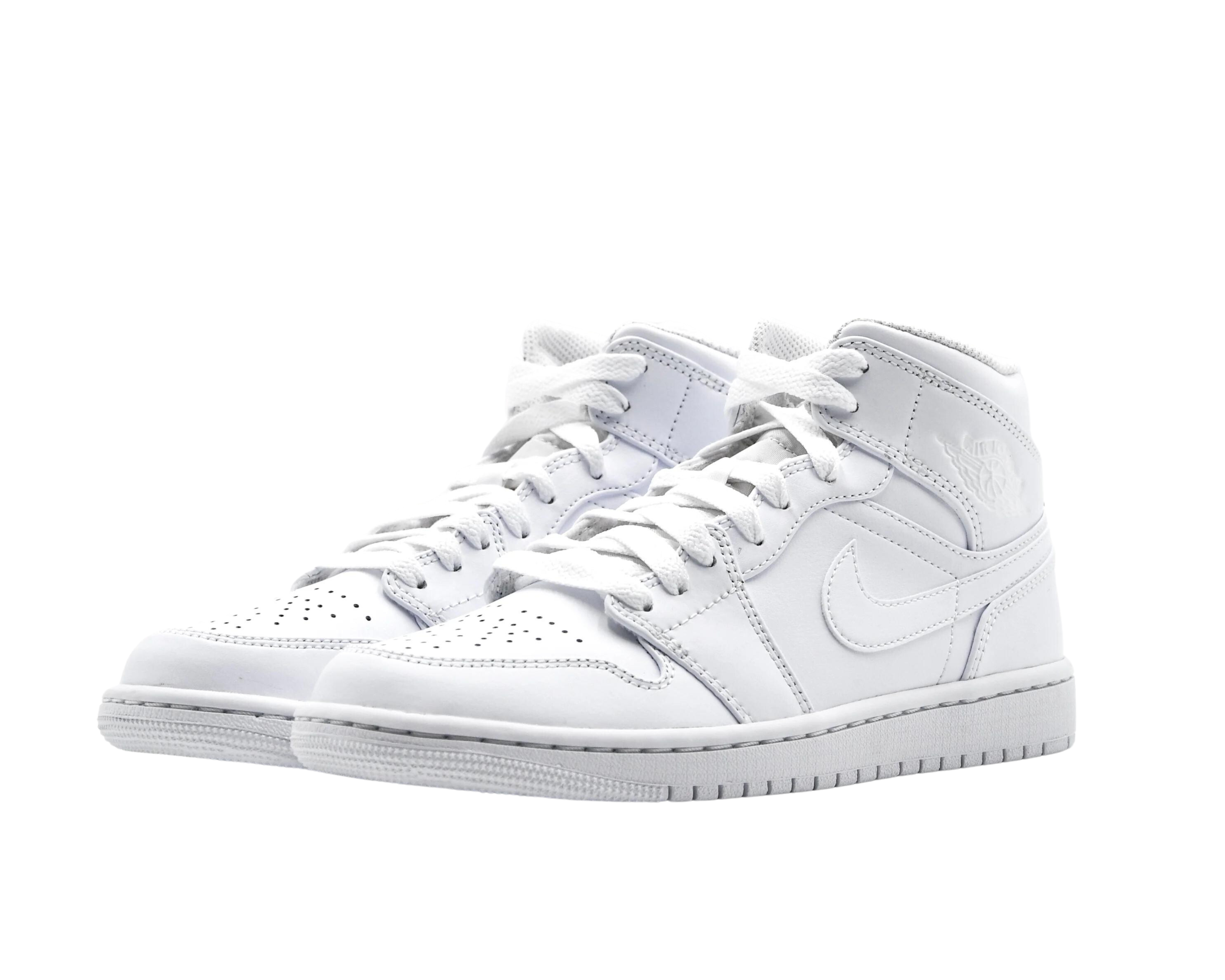 Air Jordan 1 Mid Triple White