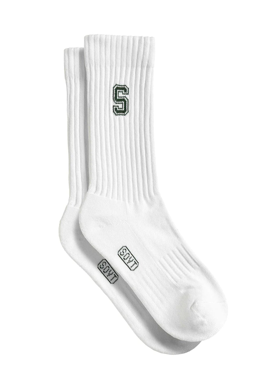 College Socks - white-green