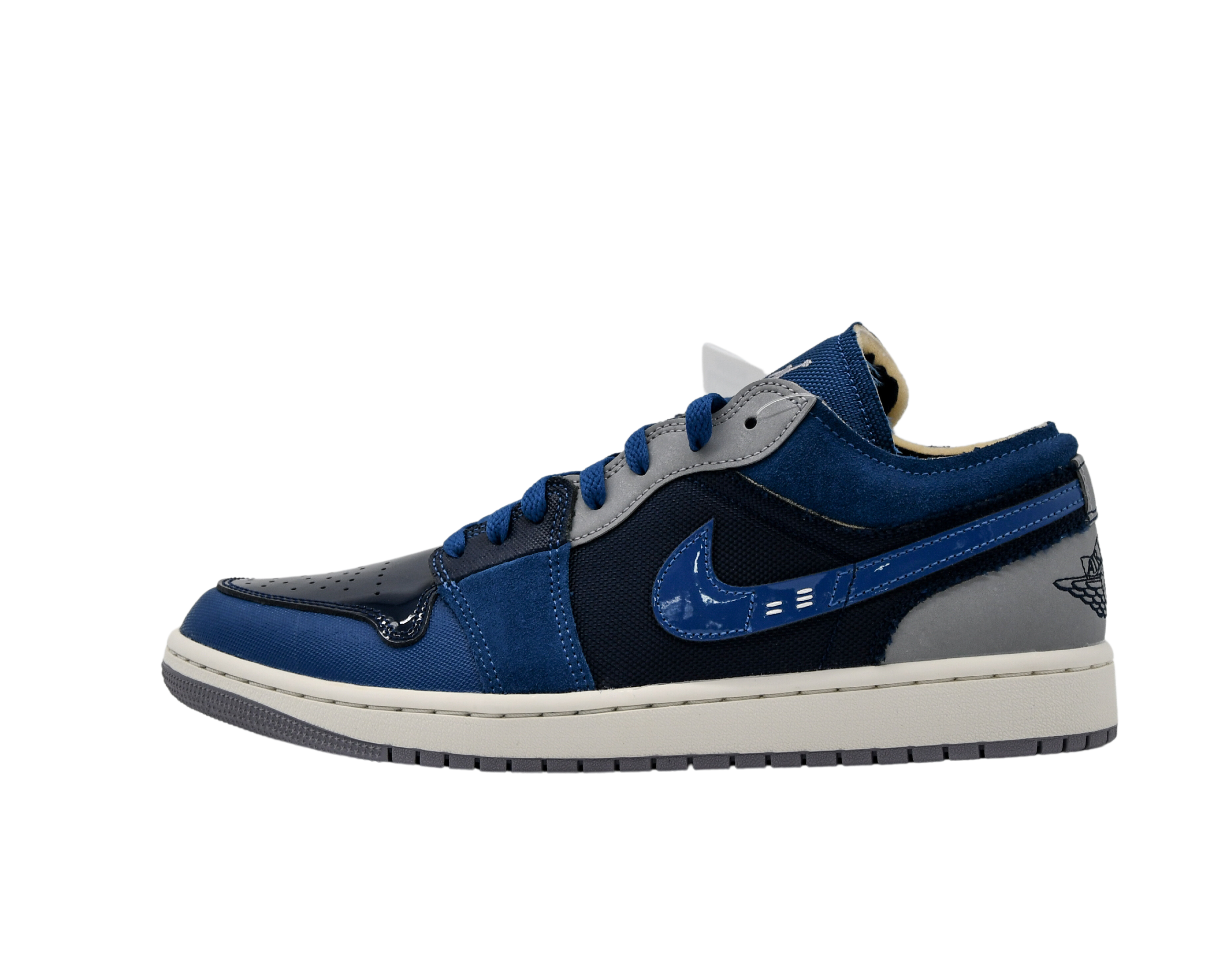 Air Jordan 1 Low SE Craft Obsidian French Blue Ashen Slate White