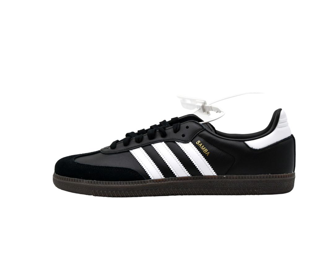 Adidas originals samba og trainers in white and black online