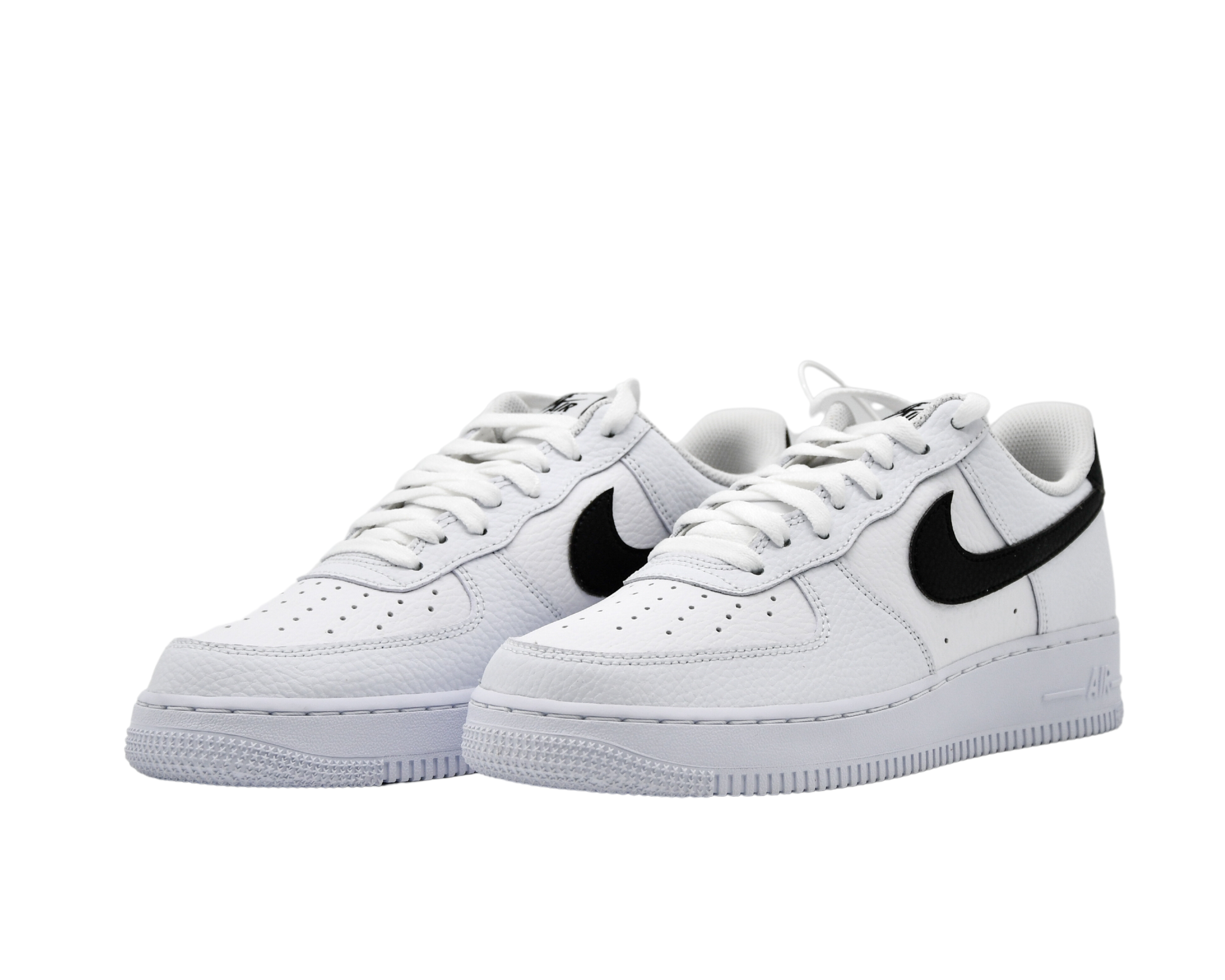 Nike Air Force 1 Low '07 White Black Pebbled Leather