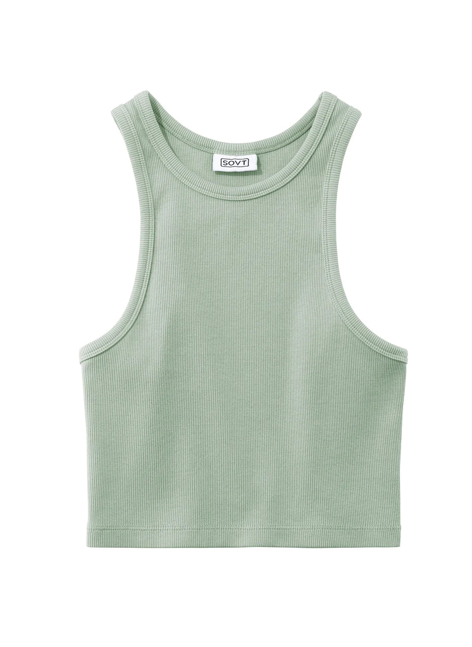 Mary Braun Cropped Tank - desert sage