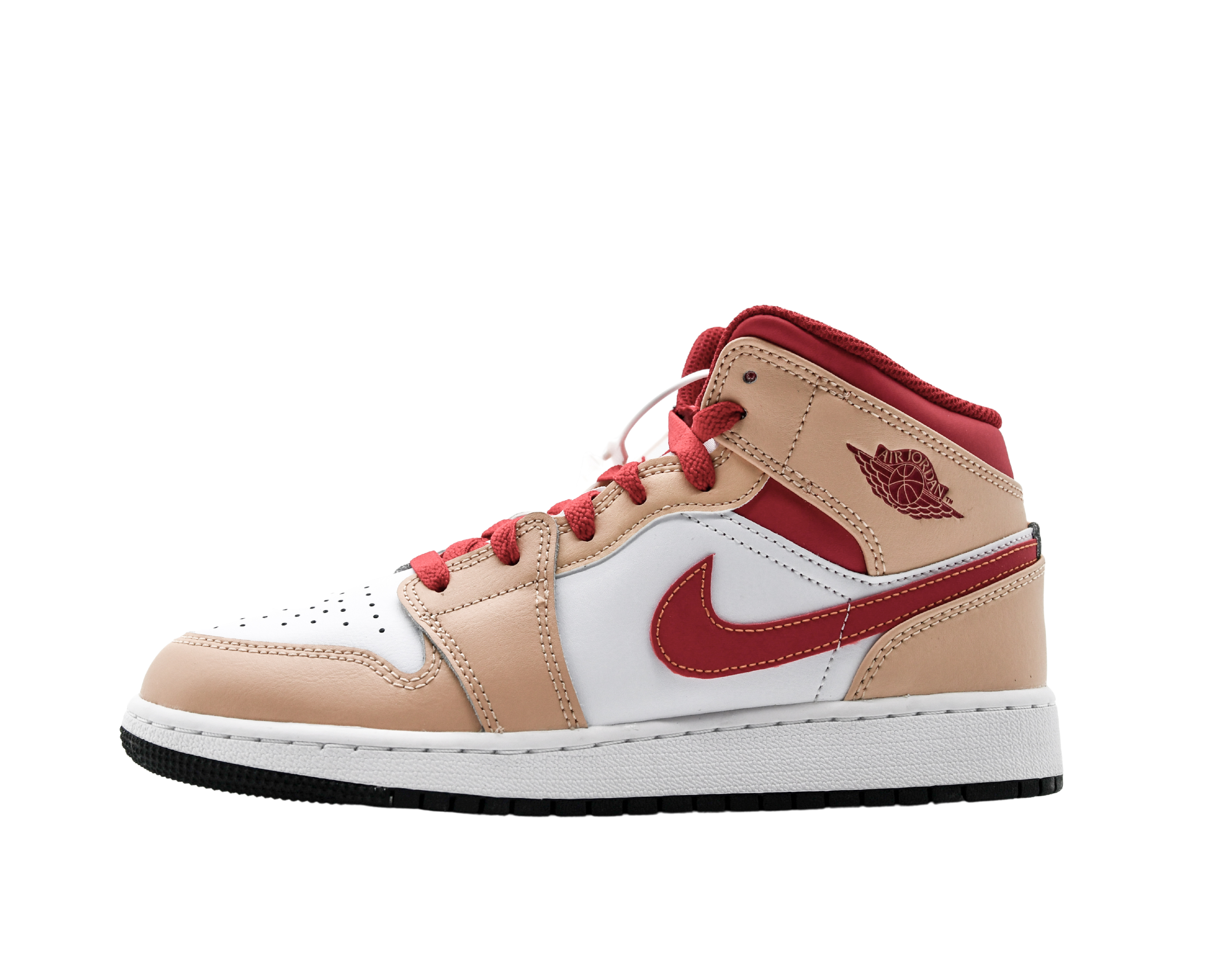 Air Jordan 1 Mid Light Cardinal Curry (GS)